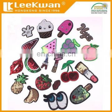 New Fashion Wholesale Iron On Sequin Embroidered Patches For Clothing