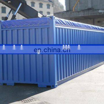 pvc coated fabric for container cover, open top container roof pvc tarpaulin