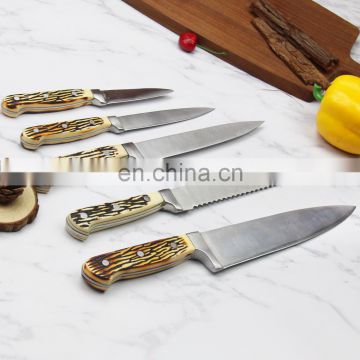stainless steel forged kitchen knife set