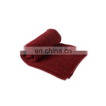 High Quality Decorative Red Chenille Blanket 50 x 60 Inch for Sofa