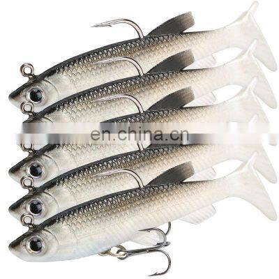 8cm 13g T-Tail Soft Worm Perch Soft Lure Bait