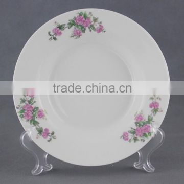 2016 new 8 inch ceramic soup plate, bulk white ceramic dinner plates, cheap ceramic dinner plates