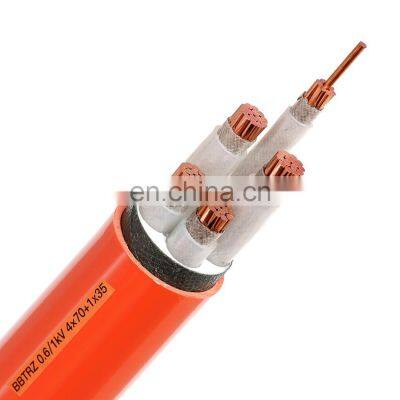 Synthetic mica Tape Fire proof Inorganic Mineral Insulated Armoured Copper 950 Degree Fire Resistance Orange Power Cable
