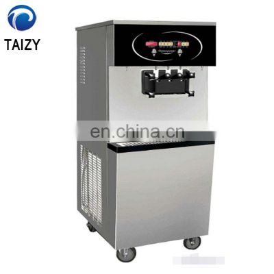 High productivity and low consumption used commercial soft serve 3 flavor vending Ice cream machine/soft ice cream