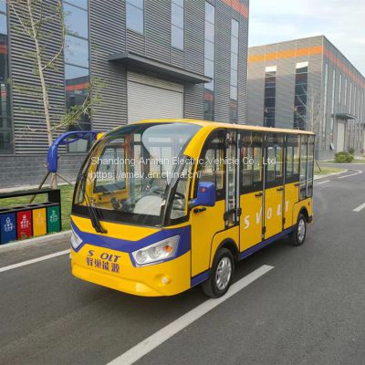 Electric sightseeing bus, 11 person mini bus