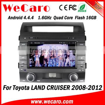 Wecaro WC-TL8013 8" Android 4.4.4 car multimedia system in dash for toyota land cruiser car audio system android 2008-2012