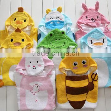 Pure Cotton Children Bath Towel Cute Cartoon Kids Bathrobe Ainmal Baby Bathing Suits