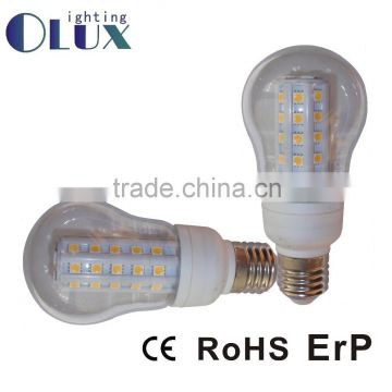 High Efficiency P55 E27 led lighting 2835SMD CE RoHS Clear glass cover led lamp P55 led bulb AC110-130V P55 Corn Lights