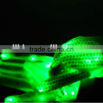 Paillette LED Gloves Colorful Flashing Light-emitting Halloween Gloves
