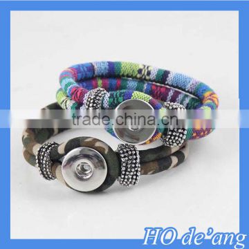 Hogift Newest Easy Button bracelet 18mm snap button bracelet