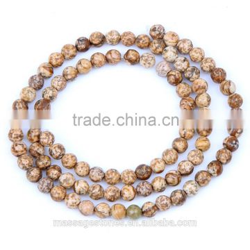 TR086A Natural gemstone beads jasper beads 4mm