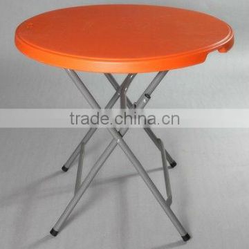 Orange Round Folding Table