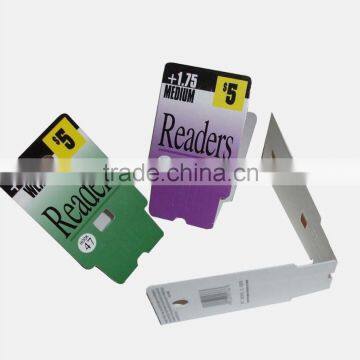 Wenzhou supplier cardboard paper tag with hanger