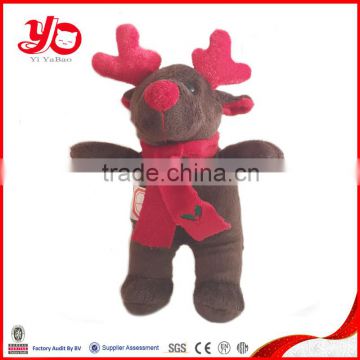 Wholesale plush christmas reindeer toy christmas stuffed plush reindeer toys