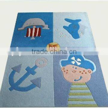 New Design Purple Hand Tufted Kids Carpet                        
                                                Quality Choice