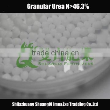 Shijiazhuang SQ Good quality Prilled Urea N 46%min with 50kg/1mt bag