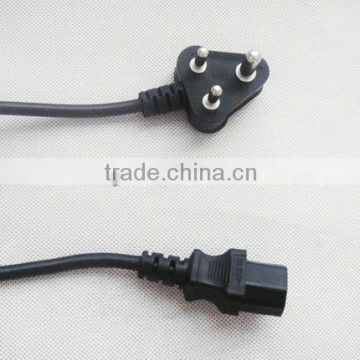 Indian power cord with IEC C13 ends