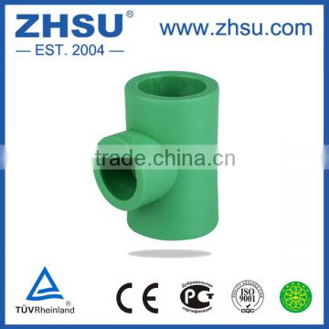 CE/ISO/BV/GOST approval 20-160mm ppr pipe reducing tee