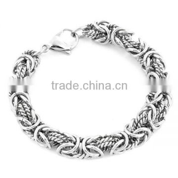 Wholesale Bracelet Jewelry Stainless Steel Intricate Byzantine Bracelet Vners Manufacturer Importer