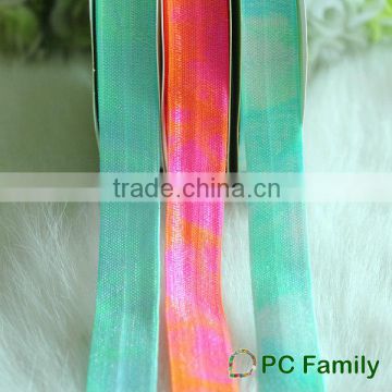 5/8" Tie Dye Fold Over Elastic Ribbon
