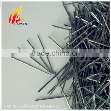 Melt extracted stainless steel fibres for concrete usd in cement buildings