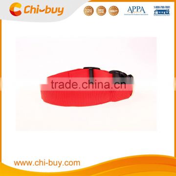 Chi-buy Lighted Dog Collar Cool LED Nylon Dog Collar Free Shipping on order 49usd