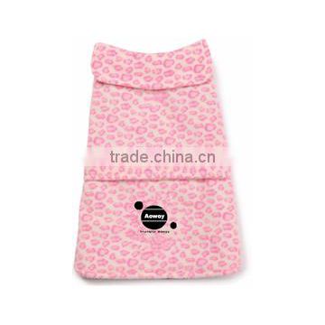 Best selling custom logo posh fleece dog jacket pink leopard clothes pets product32