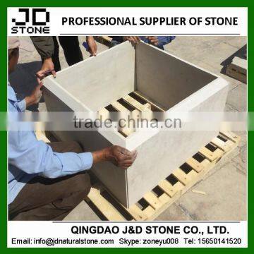 white sandstone cladding/ sandstone flower pot cladding