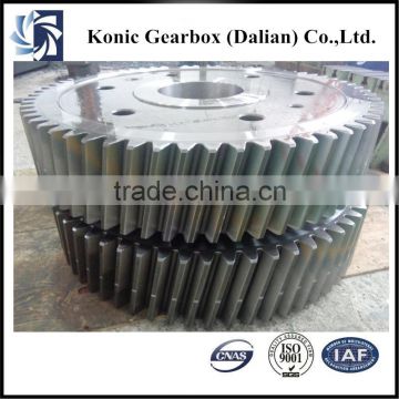 High working efficiency OEM helical gear with strength assembly for metallurgical industry