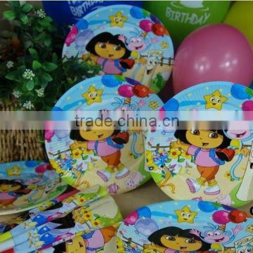 Wholesale Dora and Friends party supplies/Girls Birthday Party Supplies Tableware
