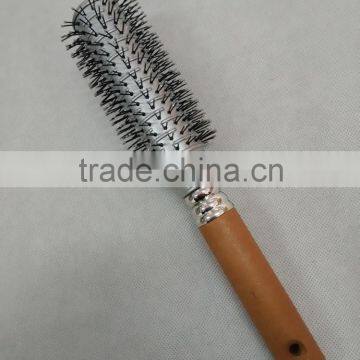 Hot sale high quality wooden handle plastic hair brush