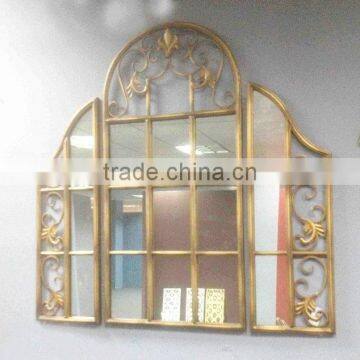 Large Home Decorative Mirrors Antique Gold Metal Wall Mirrors