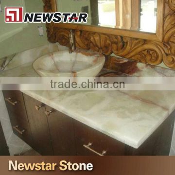 Newstar polished cheap onyx bathroom vanity top