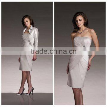 elegant beaded woman knee length formal casual evening dress