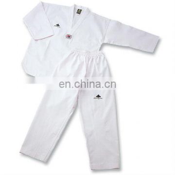 PINE TREE white V-neck taekwondo kimono
