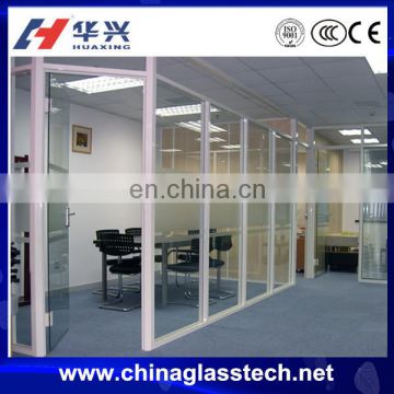 CE standard size pvc plastic interior office doors with windows