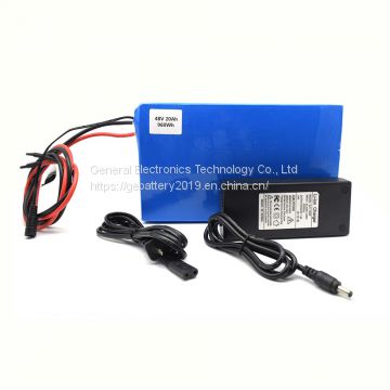 48V 20Ah rechargeable li-ion battery pack for electric vehicle