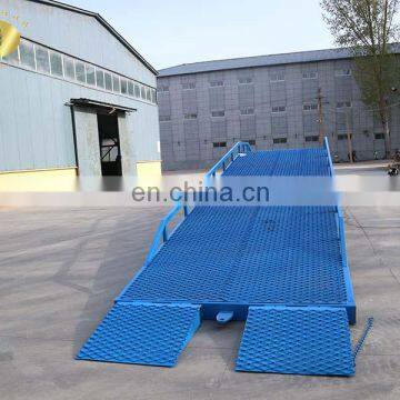 7LYQ Shandong SevenLift 10t adjustable support legs mobile yard hydraulic unloading trucks access floor ramp