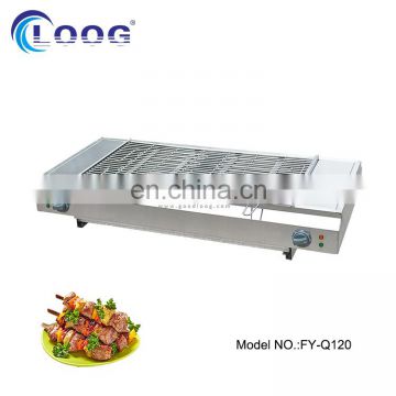 Commercial Electric Stainless Steel BBQ Grill smokeless and high efficiency fast food chicken steak meat oven