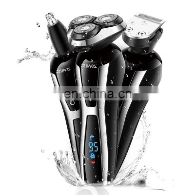 3 in 1 high quality factory price side anti-skid LCD rechargeable portable electric shavers