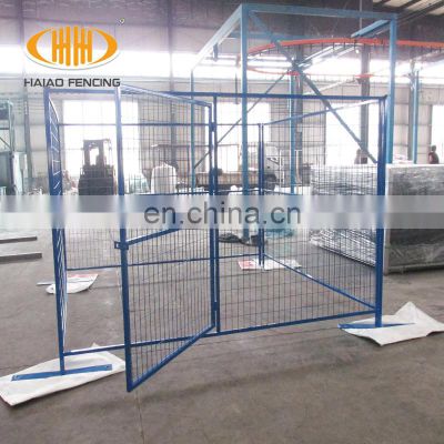cheap pvc coated canada temporary fence with gate