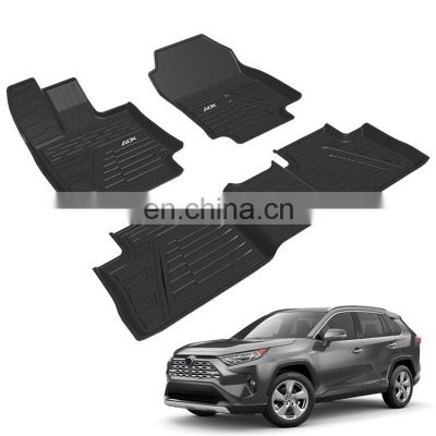 Factory Wholesale Car Accessories 3d Tpe Rubber Car Floor Mats Anti-slip Car Foot Mat For TOYOTA RAV4 2020