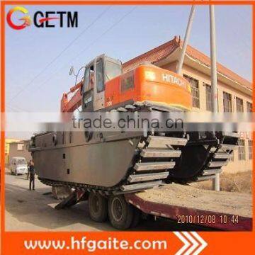 China supplier of amphibious pontoons for 20 t excavator assembly max 13m arm in Hefei Anhui