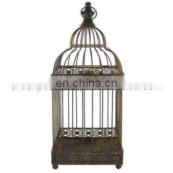 metal antique bird cage candle holder