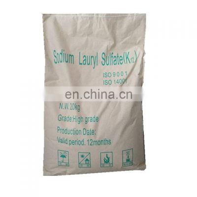 K12 Raw Material Sodium Lauryl Sulfate Sodium Dodecyl Sulfate SLS/SDS