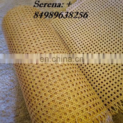 Best quality Factory price PE plastic Mesh Rattan Cane Webbing Roll Woven Natural Rattan Webbing Cane