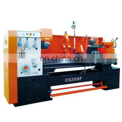 C6250F 52mm spindle bore heavy metal manual lathe machine for sell