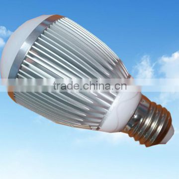 E27 6W clear plastic cover Aluminum LED Bulb Lamp Shade