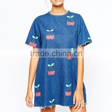 Cherry bear t-shirt print summer fashion dress clothes design 2016 apparel