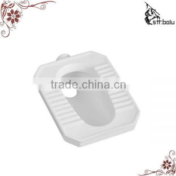 Ceramic squatting pan & squatting toilet pan with s trap way